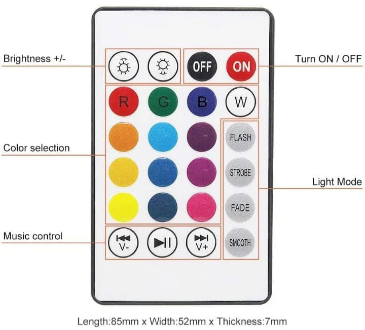 Color‑Changing LED Bulb Bluetooth Speaker With Remote