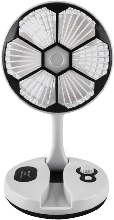 Portable USB Rechargeable Fan Desk Night Light