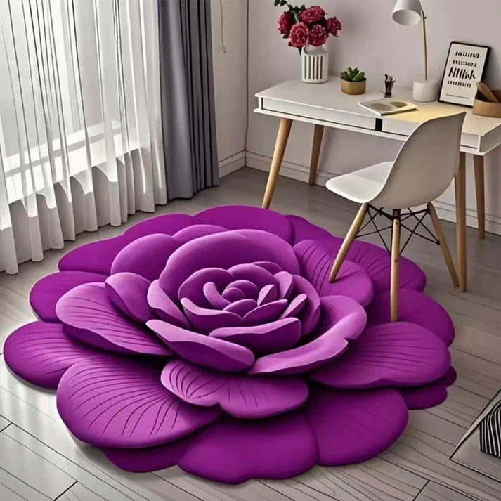 Floral Plush Diatomaceous Earth Floor Mat 399