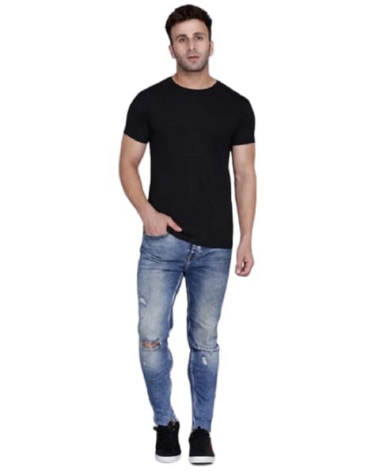 Mens Half Sleeves Round Neck T-shirt
