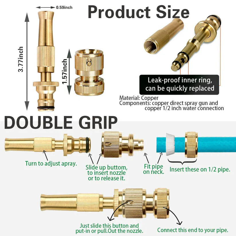 Nozzle Brass Water Spray Duty Pressure Washer
