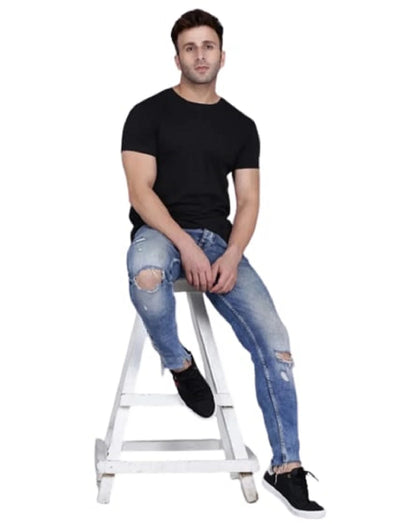 Mens Half Sleeves Round Neck T-shirt