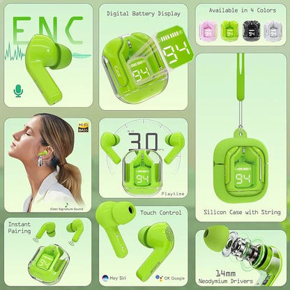 Bluetooth Wireless Earbuds Transparent