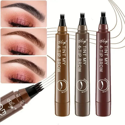 Buy One Get One Waterproof 4 Points Long Lasting Eyebrow Pen