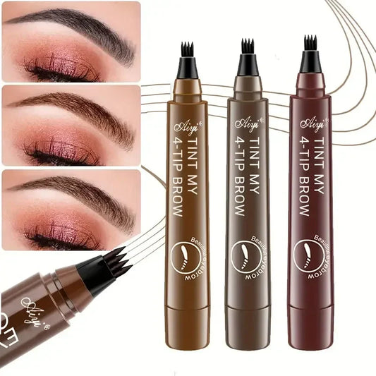 Buy One Get One Waterproof 4 Points Long Lasting Eyebrow Pen