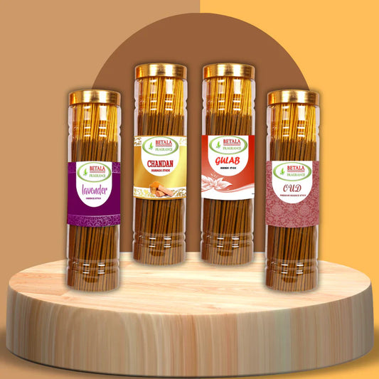 Chandan Gulab Lavender Oudh Agarbatti Promotional Bundle