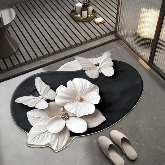 Floral Plush Diatomaceous Earth Floor Mat Buy