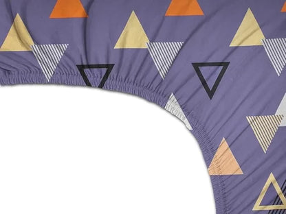 Cotton Elastic Fitted Double Bedsheets With Pillow