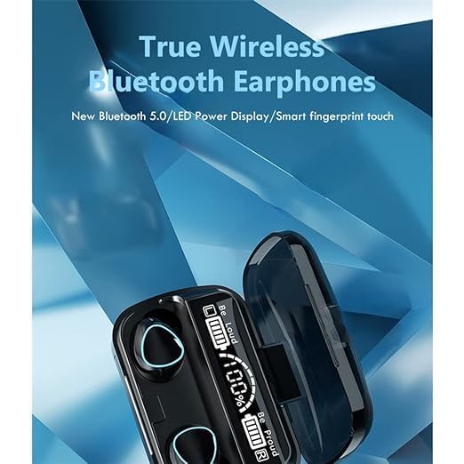 Wireless Bluetooth Earbuds with Noise Reduction & Usable Powerbank