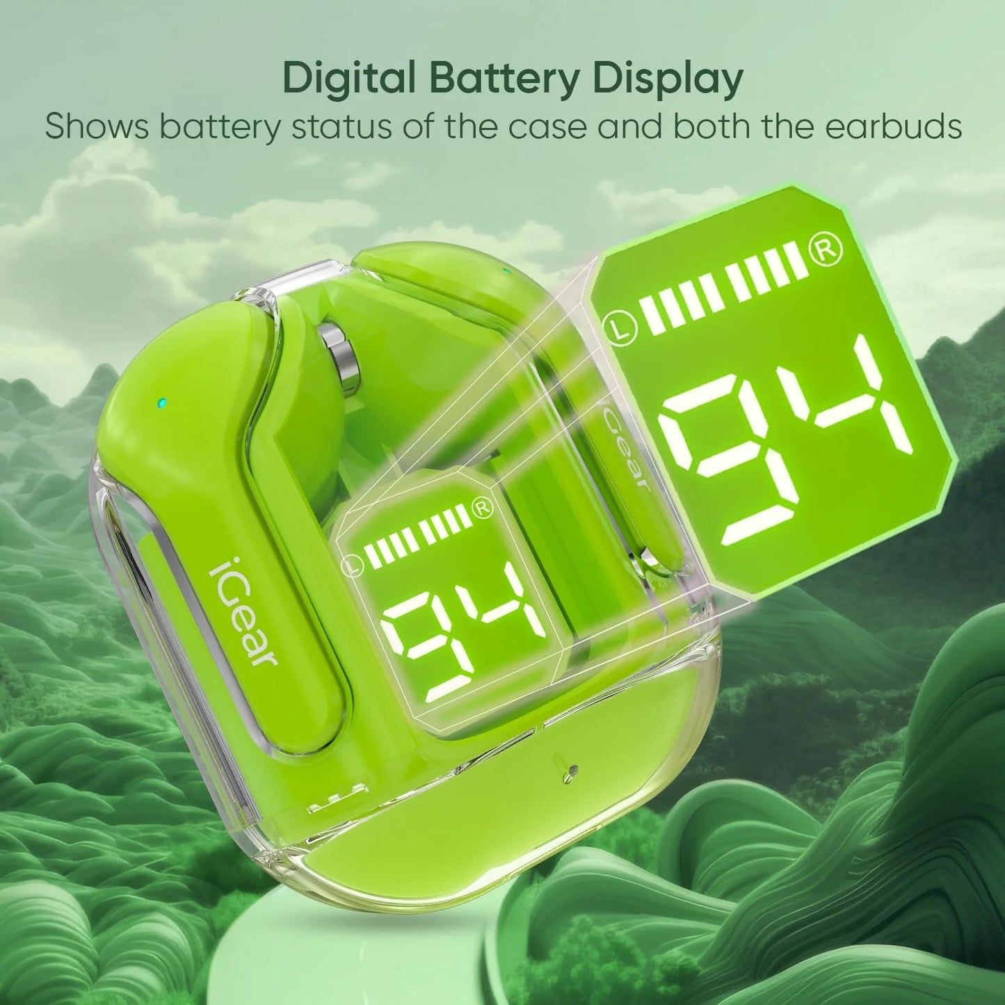 Bluetooth Wireless Earbuds Transparent