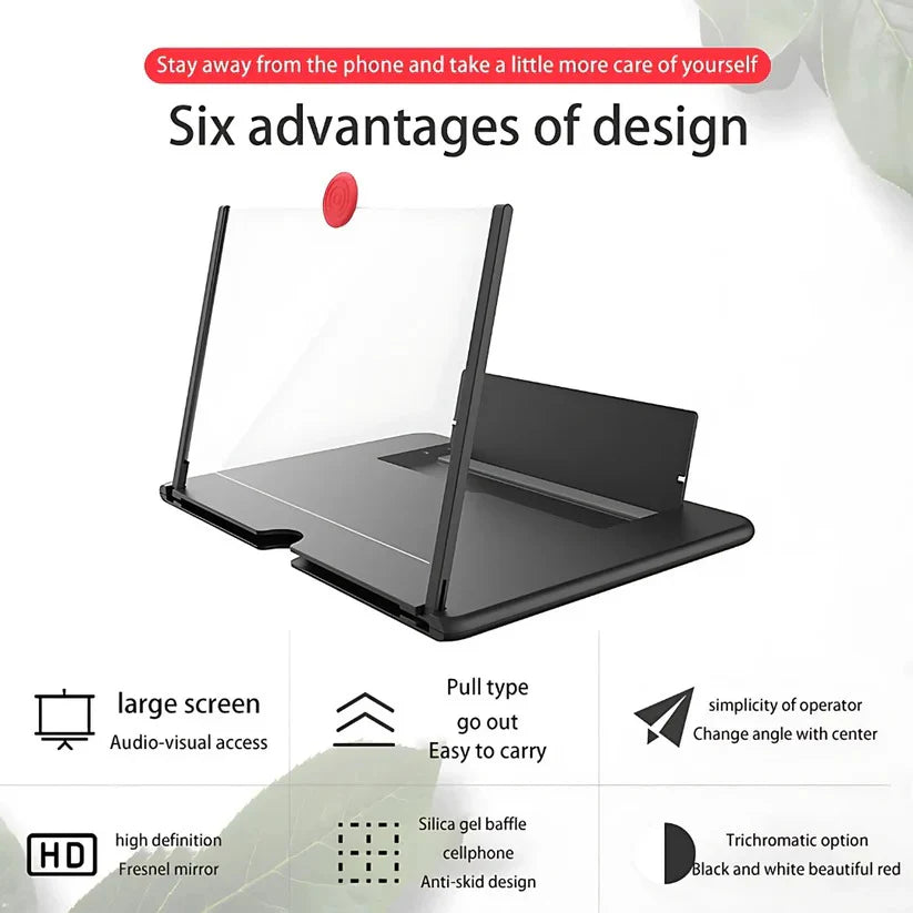 Magnifier Projector Phone Stand Holder Screen Magnifying