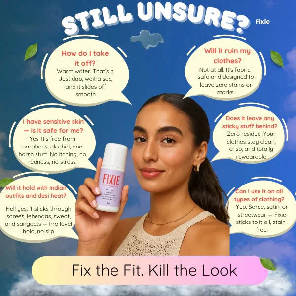 Fixie Instant Body Adhesive Roller Mess Stress