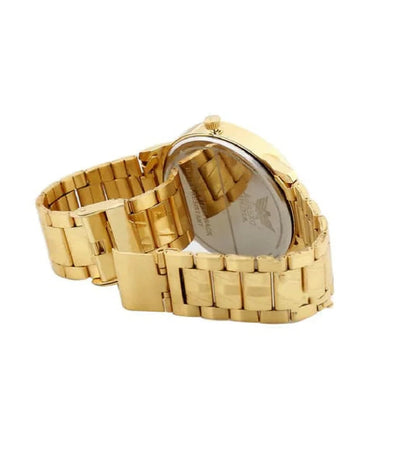 Wireless Watch Earpods With Charging Inbuilt Powerbank With Free Golden Analog Watch